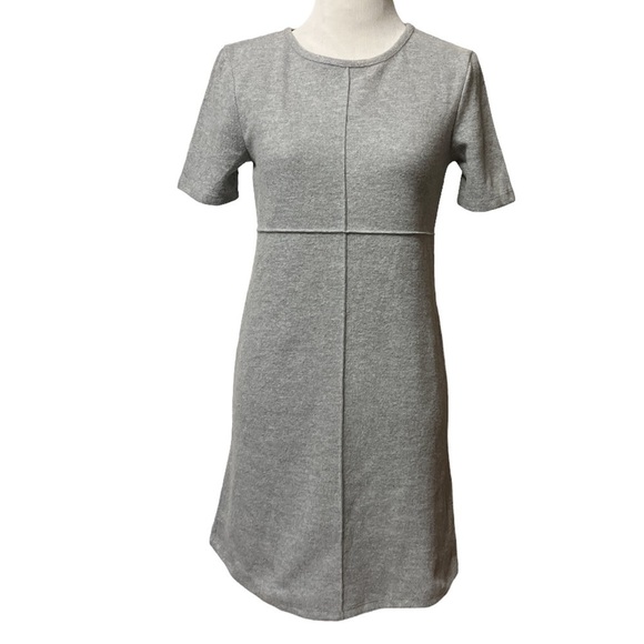 Zara Dresses & Skirts - Zara gray short sleeve tight weave dress, new, small